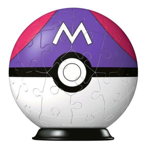 Puzzle Pokémon - 3D Pokéballs: Master Ball, 55 dílků RAVENSBURGER