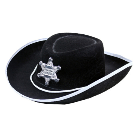 RAPPA - Dětský klobouk černý šerif