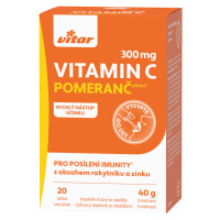 Vitar Vitamin C 300 mg+rakytník+zinek 20 sáčků