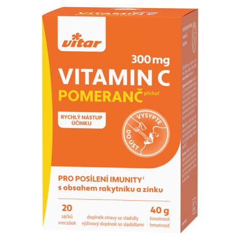 Vitar Vitamin C 300 mg+rakytník+zinek 20 sáčků Vitar Veteriane