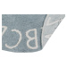Lorena Canals koberce Přírodní koberec, ručně tkaný Round ABC Vintage Blue-Natural - 150x150 (pr