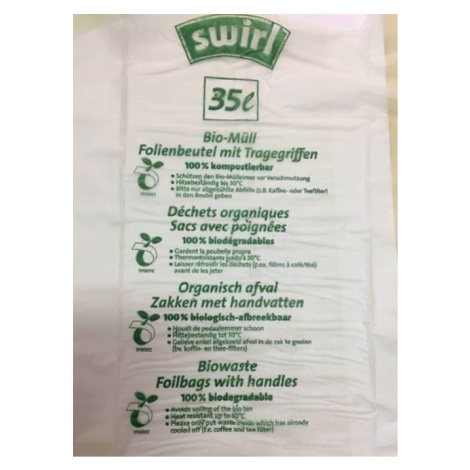 SWIRL BIO kompostovatelné pytle s uchy 6 x 35 l