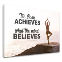 Motivační obraz na zeď The body achieves_001