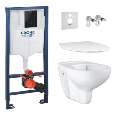 Závěsný wc set do lehkých stěn / předstěnový Grohe Bau Ceramic SIKOBGRSET2