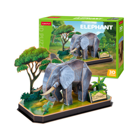 Puzzle 3D Zvířecí kamarádi Slon - 42 dílků CubicFun
