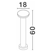 Nova Luce Zahradní lampa SUITE - 12 W, 480 lm, 3000 K, černá NV 9207168