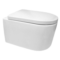 MEREO WC závěsné kapotované, RIMLESS, 495x360x370, keramické, vč. sedátka CSS115SN VSD84S2