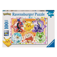 Puzzle Hraví Pokémoni 100 dílků