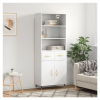 vidaXL Skříň highboard bílá 69,5 x 34 x 180 cm kompozitní dřevo