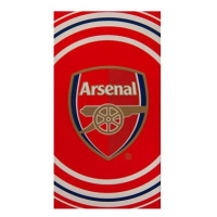 FotbalFans Osuška Arsenal FC, červená, 100% bavlna, 70 × 140 cm