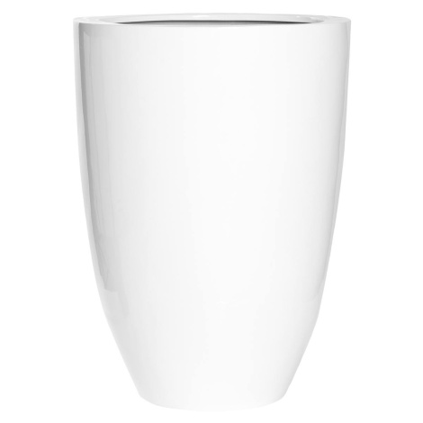Květináč Ben, barva lesklá bílá, více velikostí - PotteryPots Velikost: XL - v. 72 cm, ⌀ 52 cm Pottery Pots