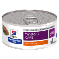 Hill's Prescription Diet y/d Thyroid Care kuřecí - Výhodné balení: 48 x 156 g