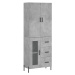 vidaXL Skříň highboard betonově šedá 69,5x34x180 cm kompozitní dřevo