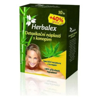 HERBALEX Detoxikační náplast s konopím 10 kusů + 40% gratis