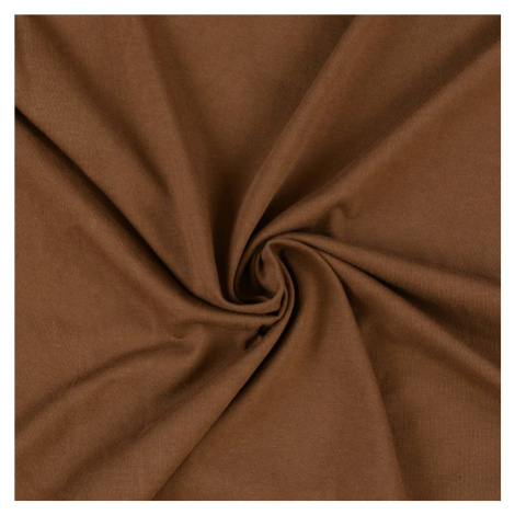 Jersey prostěradlo (120 x 200 cm) - Tmavě hnědá Kvalitex