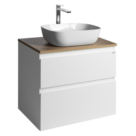 AQUALINE - ALTAIR skříňka s deskou 68 cm, bílá/dub emporio AI270-02