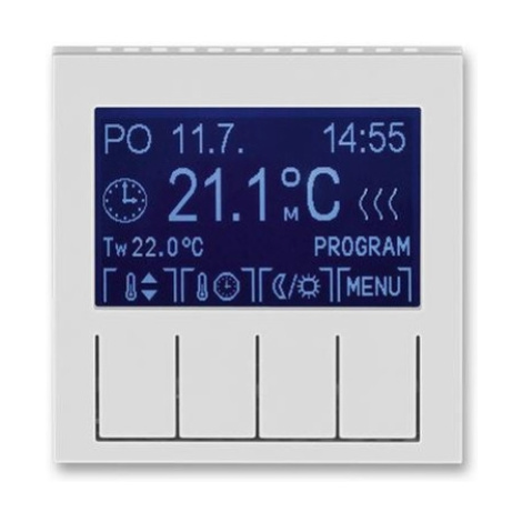 ABB Levit termostat pokojový šedá/bílá 3292H-A10301 16 programovatelný