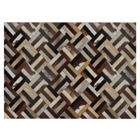 Luxusní koberec KŮŽE Typ2, patchwork, 170x200 cm Tempo Kondela