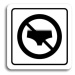 Accept Piktogram "zákaz vstupu v plavkách" (80 × 80 mm) (bílá tabulka - černý tisk)