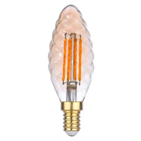 LEUCHTEN DIRECT LED Filament, svíčka, kroucené, jantar, E14 2200K LD 08421