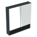 Geberit Selnova Square - Zrcadlová skříňka 850x788x175 mm, 2 dvířka, lávová mat 501.269.00.1