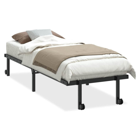 vidaXL Rám postele bez matrace skládací černý 80x200 cm ocelový