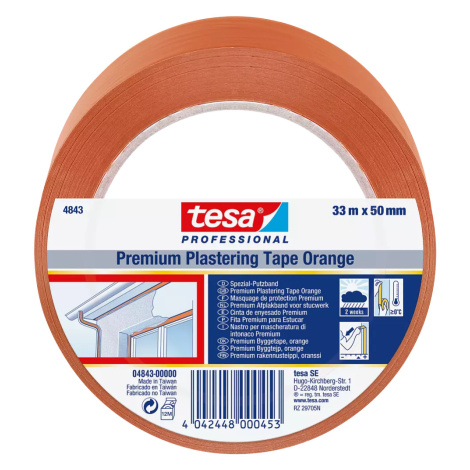 Páska maskovací PVC Tesa 4843 50 mm/33 m