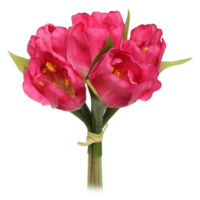 Umělá květina svazek Tulipán, růžová
