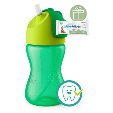 PHILIPS AVENT - Hrneček s ohebným brčkem 300 ml chlapec+WW Soapberry 60ks