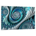 Obraz Styler Glasspik Fractal Blue, 80 x 120 cm