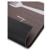 Hanse Home Collection koberce Běhoun Cook & Clean 105724 Brown White Rozměry koberců: 50x150