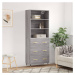 vidaXL Skříň highboard šedá sonoma 69,5 x 34 x 180 cm kompozitní dřevo