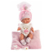 Llorens 26316 NEW BORN DĚVČÁTKO- realistická panenka miminko s celovinylovým tělem - 26 c