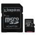 Kingston MicroSDXC karta 256GB Canvas Go! Plus, R:170/W:90MB/s, Class 10, UHS-I, U3, V30, A2 + A