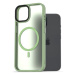 AlzaGuard Matte Case Compatible with MagSafe pro iPhone 15 zelený