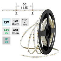 LED pásek McLED 24V studená bílá š=4mm IP20 7,2W/m 120LED/m SMD2216 ML-126.732.60.0