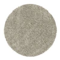 Ayyildiz koberce Kusový koberec Sydney Shaggy 3000 natur kruh - 160x160 (průměr) kruh cm