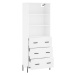 vidaXL Skříň highboard bílá 69,5 x 34 x 180 cm kompozitní dřevo