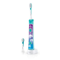 Zubní kartáček pro děti elektrická Sonicare zelená s bluetooth