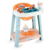 Jídelní židle Baby High Chair Vert Azur Écoiffier s doplňky pro 30 cm panenku od 18 měsíců