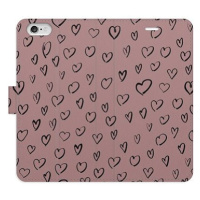 iSaprio Flip pouzdro Heart Dark 02 pro iPhone 6/6S