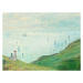 Obrazová reprodukce The Cliffs at Pourville, Claude Monet, 40 × 30 cm