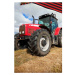 TipTrade Povlečení bavlněné 140x200 +70x90 - Červený traktor na poli