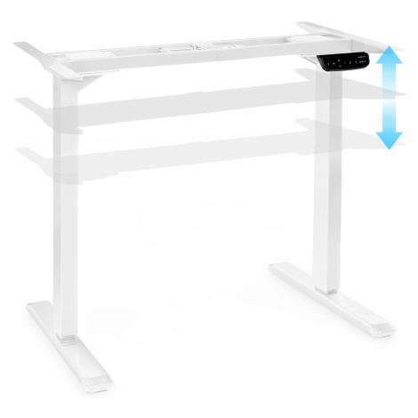 OneConcept Multidesk Comfort, výškově nastavitelný psací stůl, elektrický, výška 62–128 cm, bílý