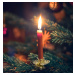 Držák na svíčky kov vánoční s klipem pr. 1,5 cm 10 ks zlatá - Orion