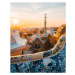 Fotografie Barcelona at sunrise viewed from park, Time Beast, 30 × 40 cm