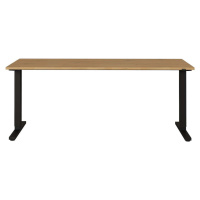 Pracovní stůl s nastavitelnou výškou s deskou v dubovém dekoru 80x180 cm Agenda – Germania