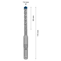 Vrták do betonu SDS plus-7X Bosch EXPERT Dostupné varianty: Vrták do betonu SDS plus-7X Bosch EX