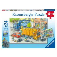 Ravensburger puzzle 050963 Likvidace odpadu 2x24 dílků