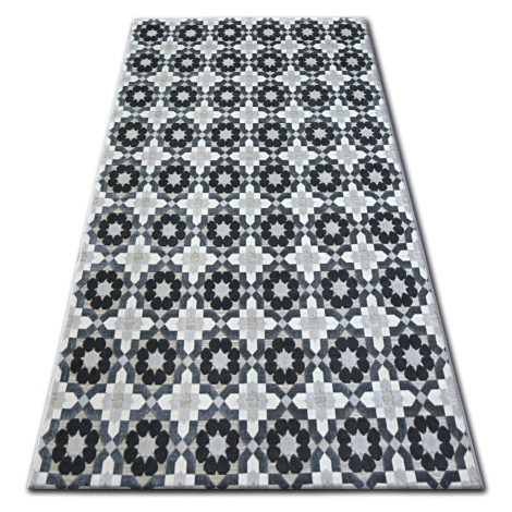 Dywany Lusczow Kusový koberec LISBOA 27206/356 květiny šedý